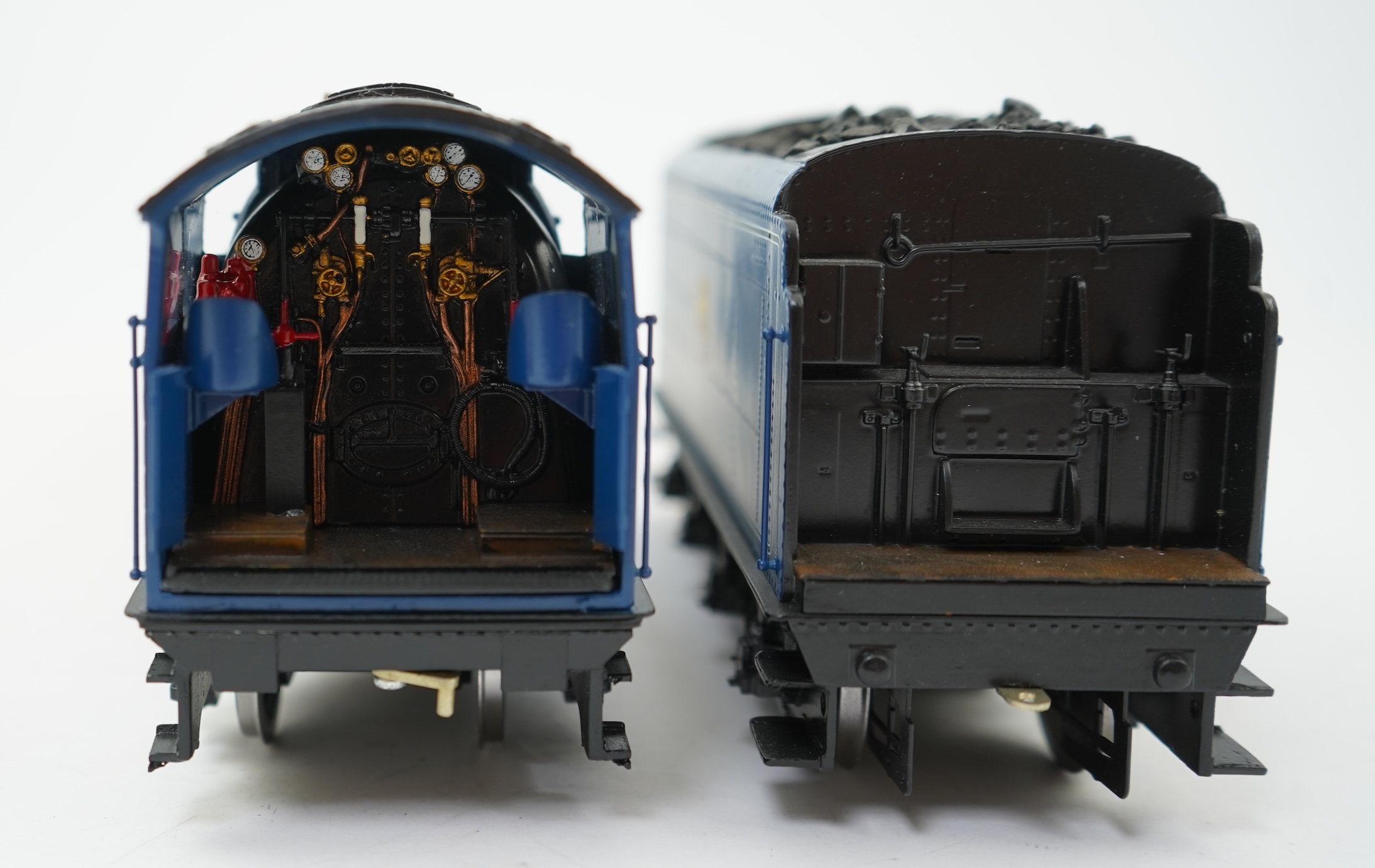 An 0 Gauge DJH Models model of BR Peppercorn Class A1, North British 60161, 4-6-2 tender locomotive, powered for two rail operation.